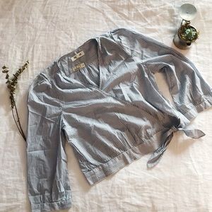 madewell wrap blouse